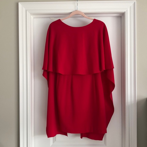 Zara coral/red flowy dress - Picture 4 of 5